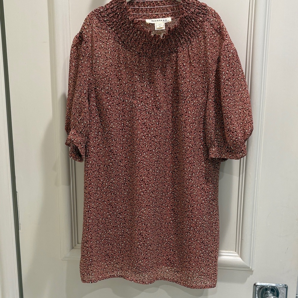 Spunky Pink Patterned Blouse